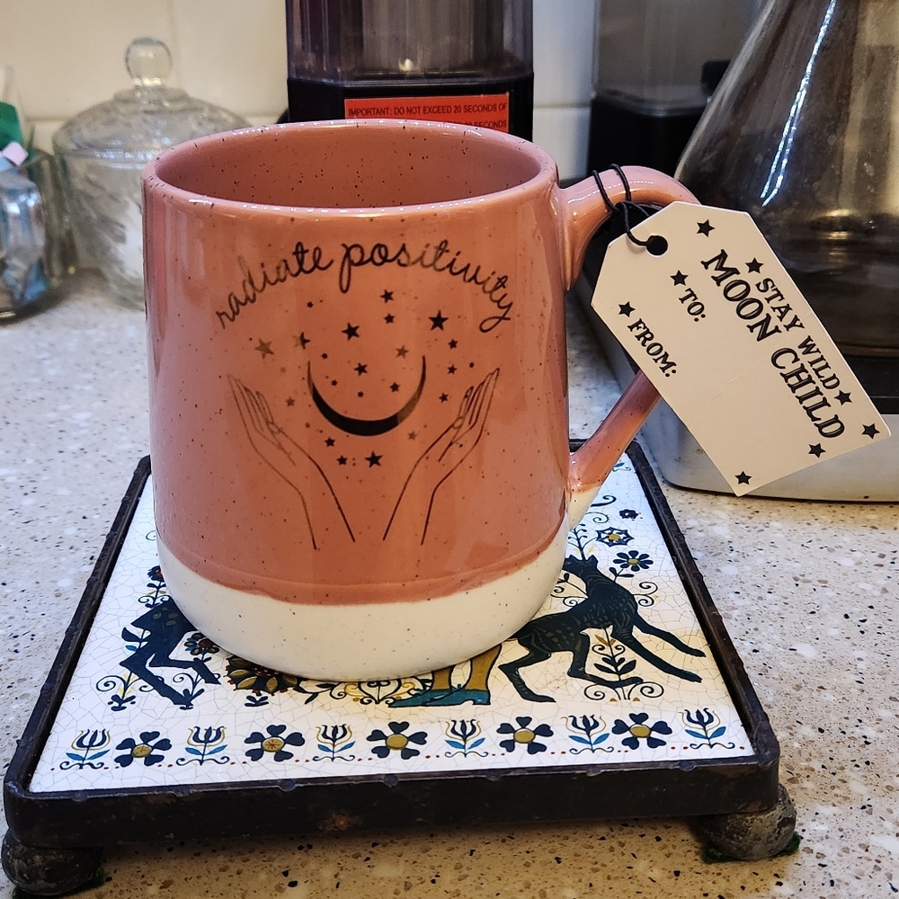 Stay Wild Moon Child Pink Ceramic Mug